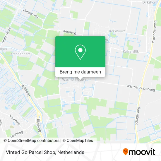 Vinted Go Parcel Shop kaart