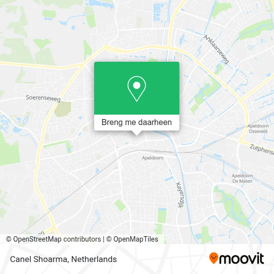 Canel Shoarma kaart