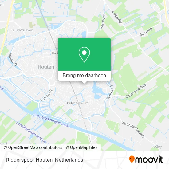 Ridderspoor Houten kaart