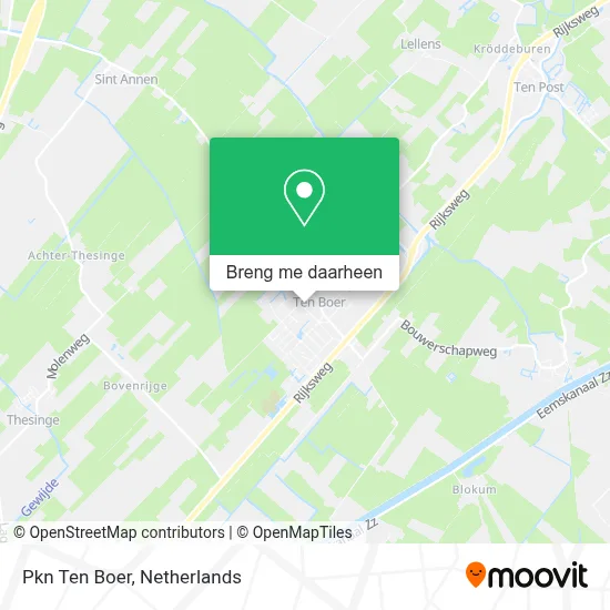 Pkn Ten Boer kaart
