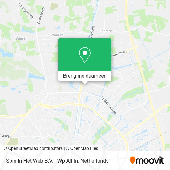 Spin In Het Web B.V. - Wp All-In kaart
