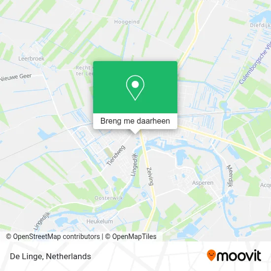 De Linge kaart