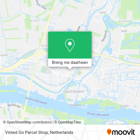 Vinted Go Parcel Shop kaart