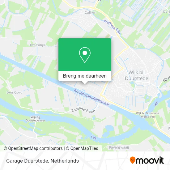 Garage Duurstede kaart