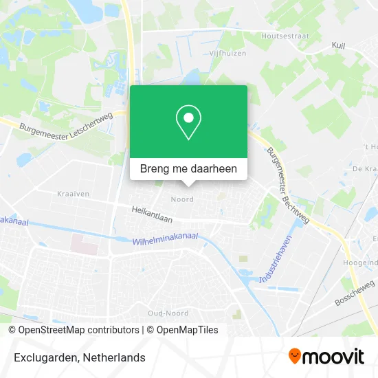 Exclugarden kaart