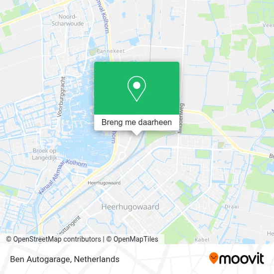 Ben Autogarage kaart