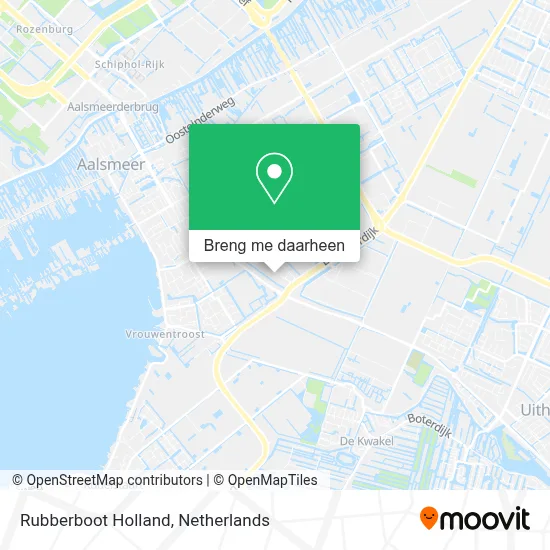 Rubberboot Holland kaart