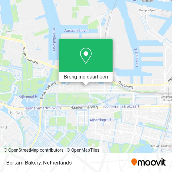 Bertam Bakery kaart