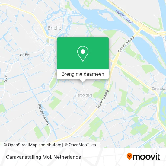 Caravanstalling Mol kaart