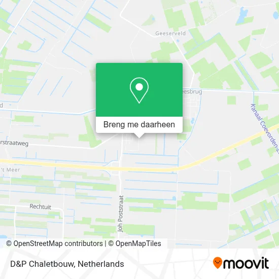 D&P Chaletbouw kaart
