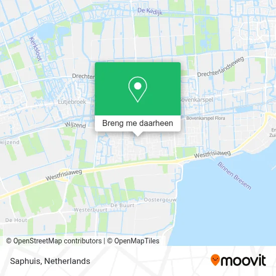 Saphuis kaart