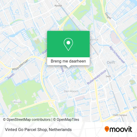 Vinted Go Parcel Shop kaart