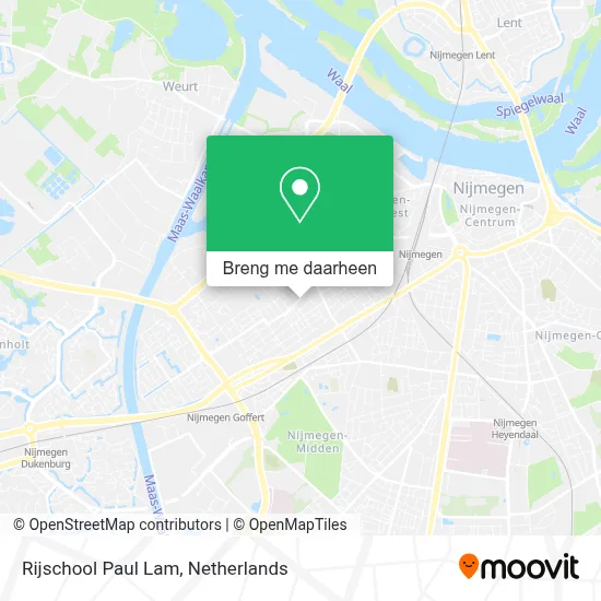 Rijschool Paul Lam kaart