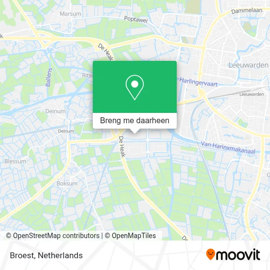 Broest kaart