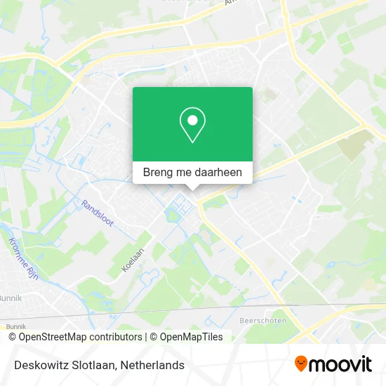 Deskowitz Slotlaan kaart
