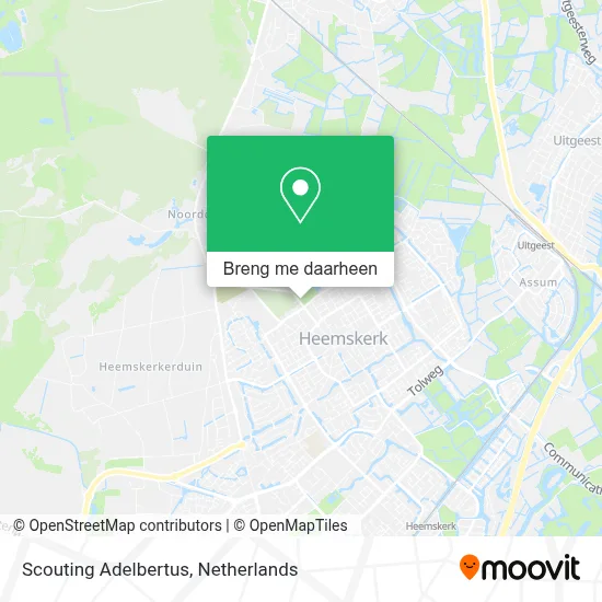 Scouting Adelbertus kaart