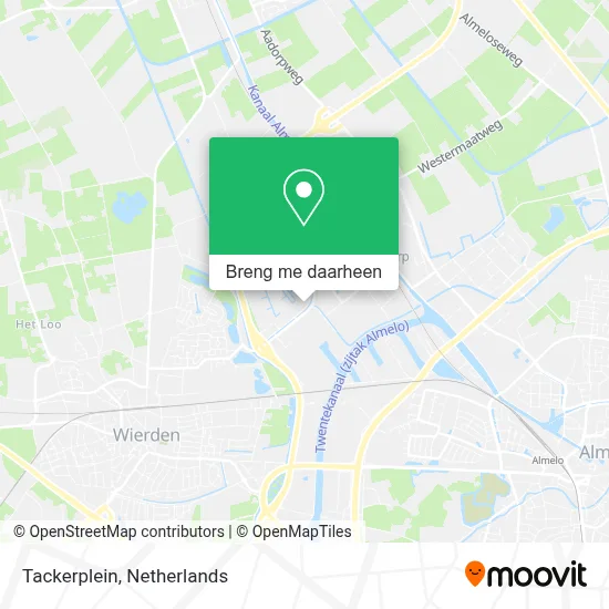 Tackerplein kaart