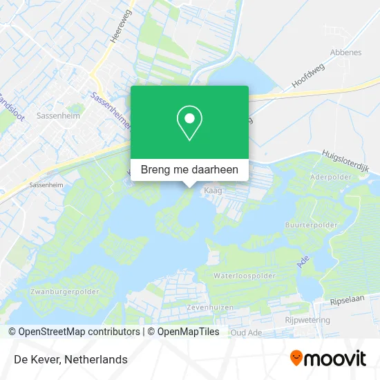 De Kever kaart