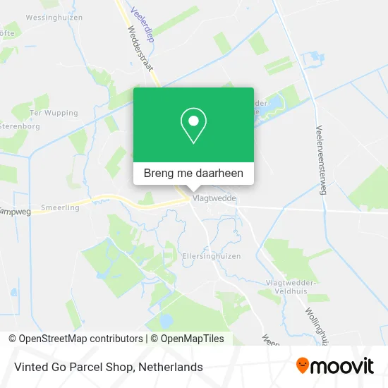 Vinted Go Parcel Shop kaart