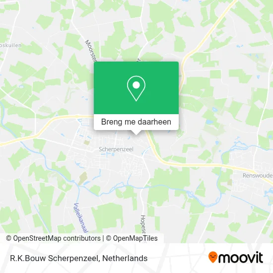 R.K.Bouw Scherpenzeel kaart