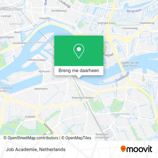 Job Academie kaart
