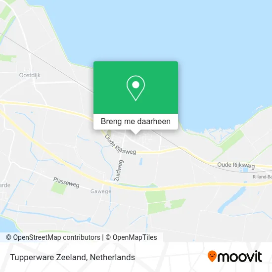 Tupperware Zeeland kaart