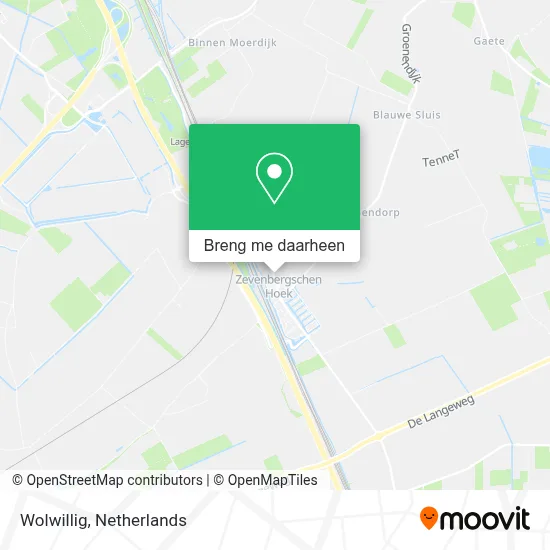 Wolwillig kaart