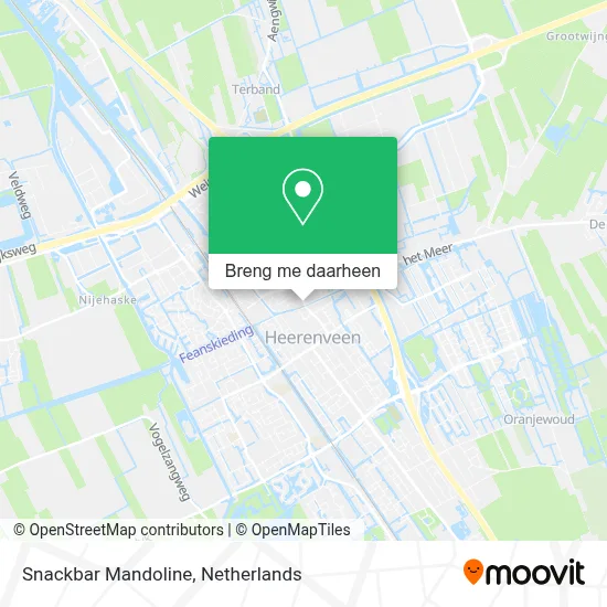 Snackbar Mandoline kaart