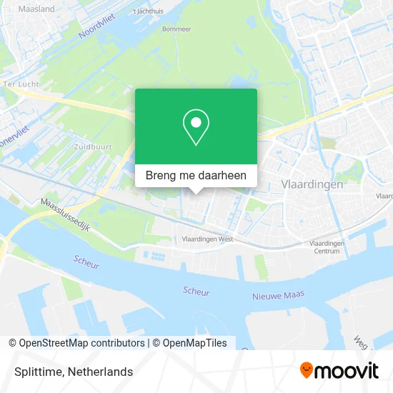 Splittime kaart