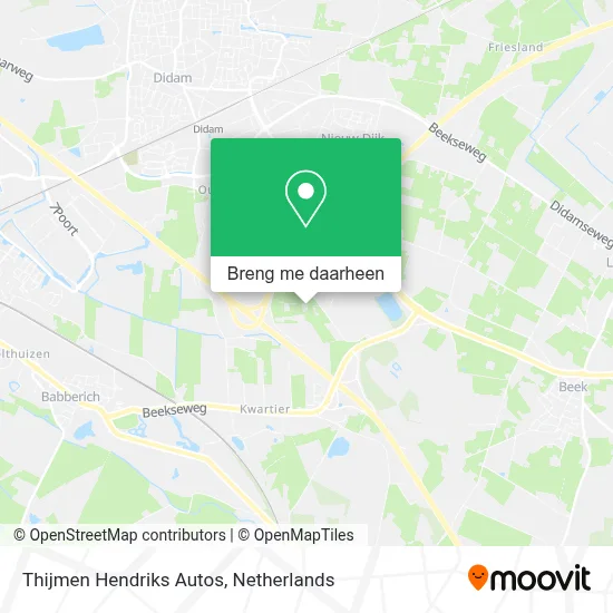 Thijmen Hendriks Autos kaart
