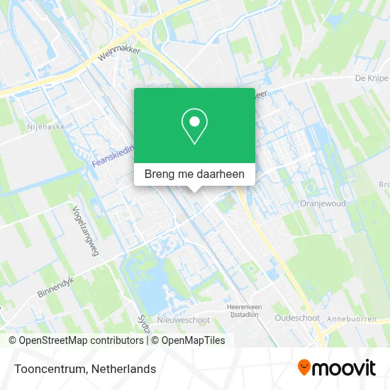 Tooncentrum kaart