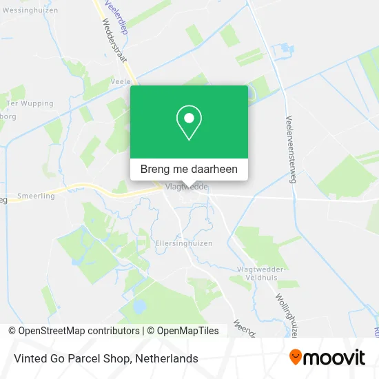 Vinted Go Parcel Shop kaart