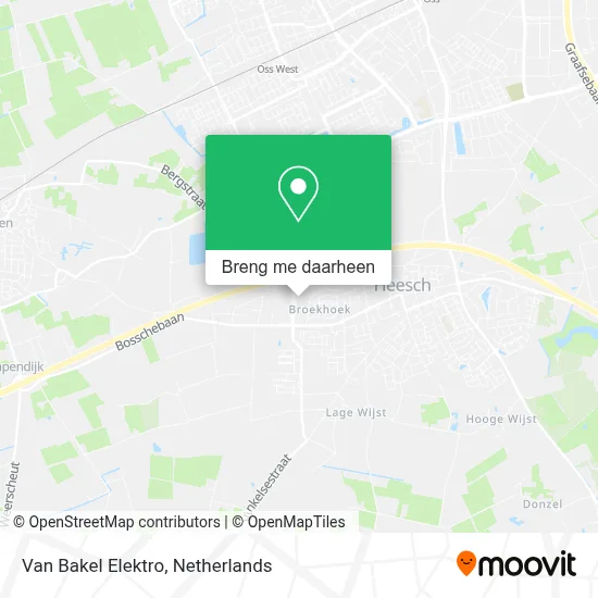 Van Bakel Elektro kaart