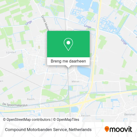 Compound Motorbanden Service kaart