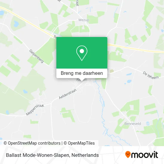 Ballast Mode-Wonen-Slapen kaart