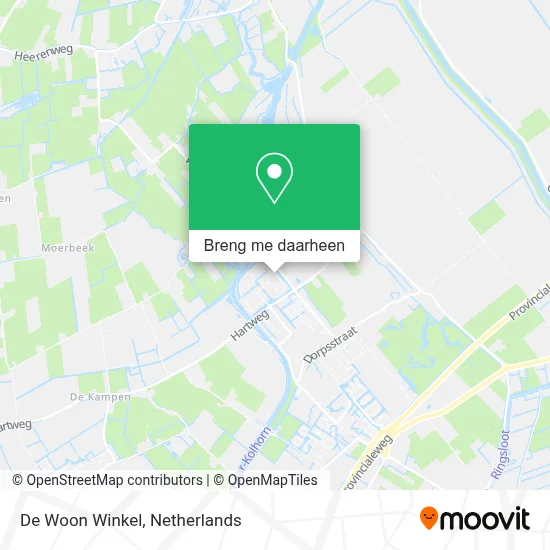 De Woon Winkel kaart