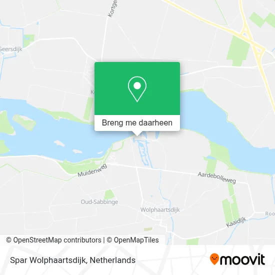 Spar Wolphaartsdijk kaart