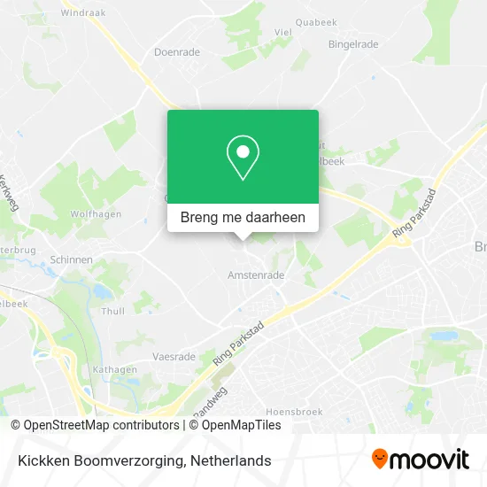 Kickken Boomverzorging kaart