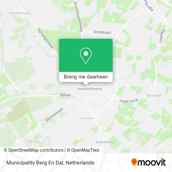 Municipality Berg En Dal kaart