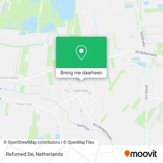 Refurned.De kaart