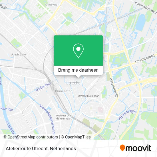 Atelierroute Utrecht kaart