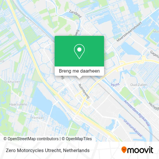 Zero Motorcycles Utrecht kaart