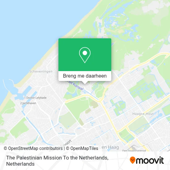 The Palestinian Mission To the Netherlands kaart