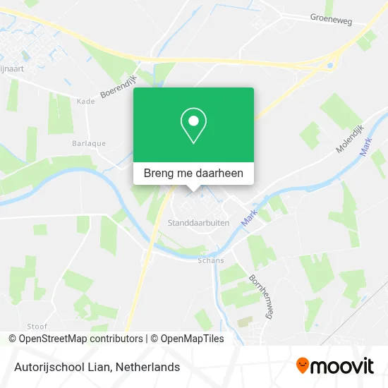 Autorijschool Lian kaart