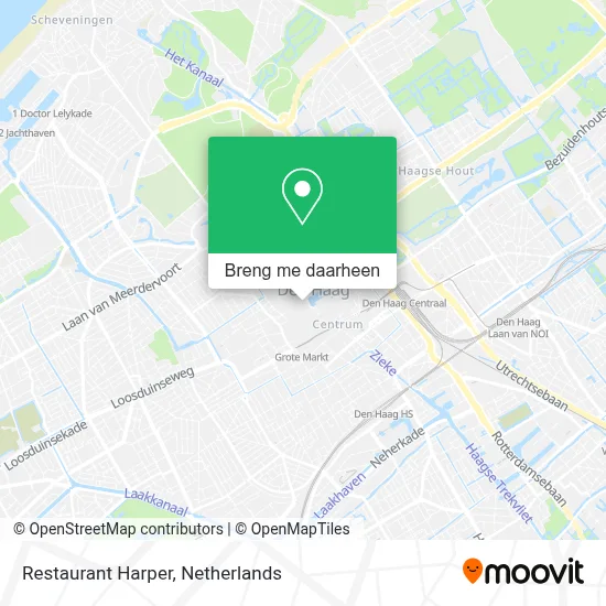 Restaurant Harper kaart