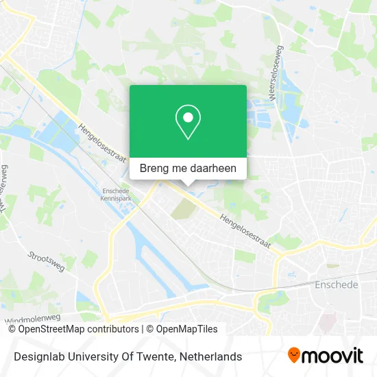 Designlab University Of Twente kaart