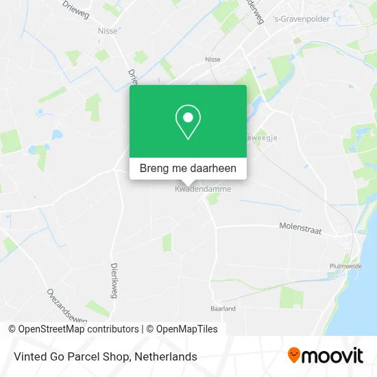 Vinted Go Parcel Shop kaart
