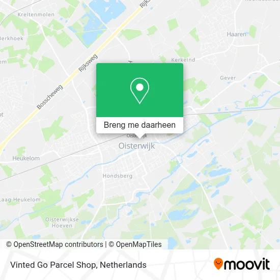Vinted Go Parcel Shop kaart