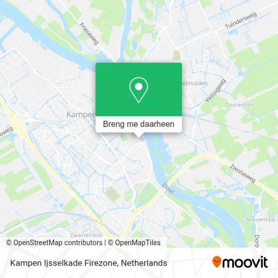 Kampen Ijsselkade Firezone kaart