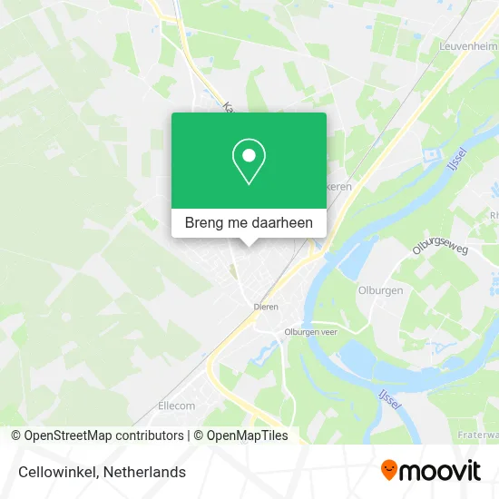 Cellowinkel kaart